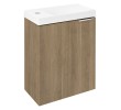 Sapho LT110-2525 LATUS X szafka umywalkowa 394x50x22cm dąb Cuneo