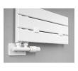 Aqualine LLM511W MYTHOS grzejnik łazienkowy 500x1130mm biały