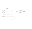 Sapho XR703PG X-ROUND COPPER wieszak na papier toaletowy miedź mat