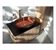 Sapho XR103PG X-ROUND COPPER dozownik mydła 200ml szkło mleczne miedź mat