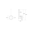 Sapho XR701PG X-ROUND COPPER wieszak na papier toaletowy miedź mat