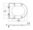 Sapho PCS1014 PACO deska wc SLIM Soft Close Easy Take biały