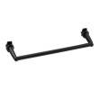 Aqualine IDR-40B Wieszak na ręczniki na grzejnik 36cm prosty czarny mat