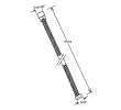 Sapho FLE1019 POWERFLEX wąż prysznicowy plastikowy 150cm złoto mat