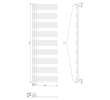 Aqualine PS517B POSEIDON grzejnik łazienkowy 550x1740mm czarny mat