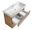 Aqualine AI388 ALTAIR szafka umywalkowa 76x60x37cm dąb emporio