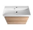 Aqualine AI388 ALTAIR szafka umywalkowa 76x60x37cm dąb emporio