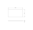 Sapho NR610-0101 SKA blat Rockstone 101x12x515cm biały mat
