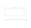 Sapho NR640-0101 SKA blat Rockstone 141x12x515cm biały mat