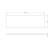 Sapho NR660-0101 SKA blat Rockstone 161x12x515cm biały mat