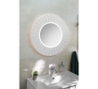 Sapho LR950-3131S LUMIRO STRIP okrągłe lustro z oświetleniem LED w ramie średnica 90cm biały mat