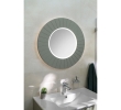 Sapho LR950-4444S LUMIRO STRIP okrągłe lustro z oświetleniem LED w ramie średnica 90cm verde