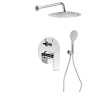 Sapho KA43-03 KAI zestaw prysznicowy podtynkowy z baterią podtynkową obrotowy przełącznik 2 wyjścia chrom