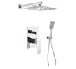 Sapho 1101-42-23 GINKO zestaw prysznicowy z baterią podtynkową 2 wyjścia chrom