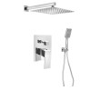 Sapho 1102-42-03 LATUS zestaw prysznicowy podtynkowy z baterią podtynkową 2 wyjścia chrom