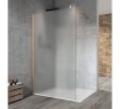 Gelco VARIO GOLD MATT jednoczęściowa kabina przysznicowa Walk-In montaż przy ścianie szkło matowe 700 mm GX1470-01