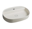 Isvea INFINITY OVAL umywalka ceramiczna nablatowa 60x40cm ivory 10NF65060-2K
