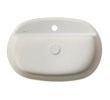 Isvea INFINITY OVAL umywalka ceramiczna nablatowa 60x40cm ivory 10NF65060-2K