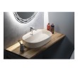 Isvea INFINITY OVAL umywalka ceramiczna nablatowa 60x40cm ivory 10NF65060-2K
