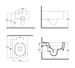 Isvea 10SL02001 SISTEMA A miska wc wisząca Rimless 36x535cm biały