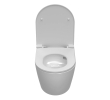 Isvea 10NF02003 INFINITY miska wc wisząca Vortex Rimless 365x53cm biały