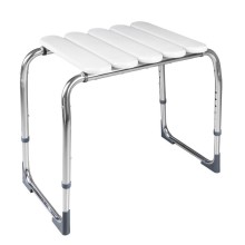 Ridder A172101 Handicap taboret łazienkowy regulowana wysokość chrom/biały