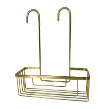 Gedy 248988 SMART półka do kabiny prysznicowej zawieszana na baterii 300x375x120 mm złoto mat