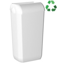 MARPLAST A74020AW ECOLORED ścienny kosz na śmieci z pokrywą 23l ABS Soft Touch biały