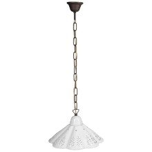 Sapho MC111C LAMPEDUSA lampa wisząca E27 60W 230V IP21 klosz ceramiczny 30cm mosiężny łańcuch