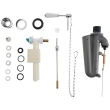 Kerasan 759290 THE NEW YORKER mechanizm spłukujący z łańcuszkiem chrom