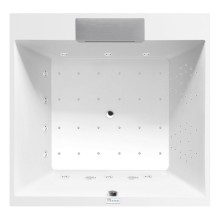 Polysan 23611F.6010 Came Falls wanna z hydromasażem 175x175x50cm Highline Hydro-Air chrom