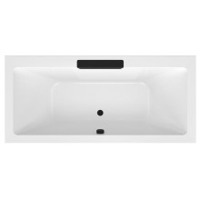 Polysan 73836.102 CASCATA wanna prostokątna 185x85x45cm kaskada czarna