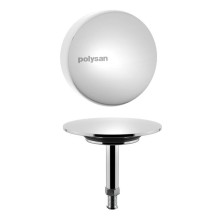 Polysan 71891 Elementy zewnętrzne wannowego zestawu odpływowego chrom