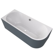 Polysan 72099M.42 VIVA L MONOLITH wanna przyścienna 180x75x60cm biały/siena