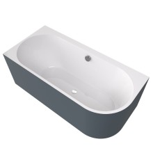 Polysan 33611M.42 ASTRA L MONOLITH wanna wolnostojąca przyścienna 160x75x60cm biały/siena