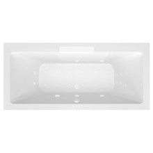 Polysan 73836.101.4020 CASCATA wanna z hydromasażem 185x85x45cm kaskada biała Attraction Hydro-Air chrom