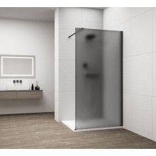 Polysan ES1414-02 Esca Black Matt kabina przysznicowa Walk-In szkło mat dymione 1400 mm