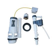 Aqualine NDPB103H-1 Mechanizm spłukujący z przyciskiem DUAL 49 mm napełnianie od dołu 1/2" chrom