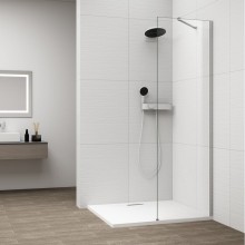 Polysan ES1060-01 Esca Chrome jednoczęściowa kabina przysznicowa Walk-In szkło czyste 600 mm