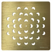 Gelco KSM104G XENA kwadratowa maskownica syfonu złoto mat