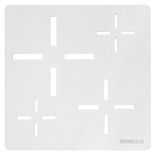 Gelco KSM107W XENA kwadratowa maskownica syfonu biały