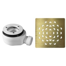 Gelco KSM104G-SN90 Syfon do brodzików średnica 90mm DN40 korek złoto