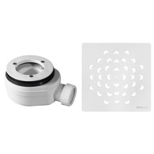 Gelco KSM104W-SN90 Syfon do brodzików średnica 90mm DN40 korek biały