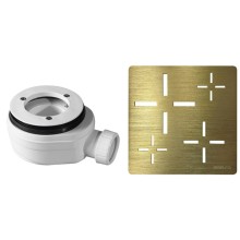 Gelco KSM107G-SN90 Syfon do brodzików średnica 90mm DN40 korek złoto