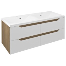 Sapho WA120-3025 WAVE szafka umywalkowa 1197x50x478cm biała/dąb cuneo