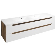 Sapho WA180-3019 WAVE szafka umywalkowa 1797x50x478cm biała/dąb collingwood