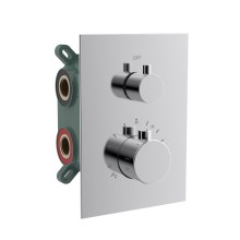 Sapho KU682 KIMURA bateria podtynkowa termostatyczna 2 wyjścia box podtynkowy chrom