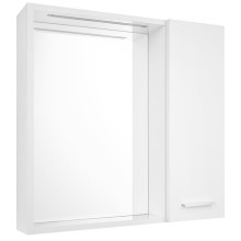 Aqualine 45022S ZOJA/KERAMIA FRESH STRIP szafka z lustrem i oświetleniem LED 60x60x14cm prawa biały