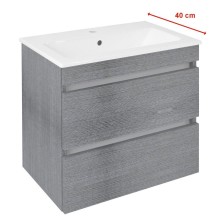 Sapho EZ592-1111 EZARA szafka pod umywalkę 58x54x39cm dąb srebrny