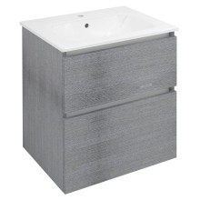 Sapho EZ601-1111 EZARA szafka pod umywalkę 592x64x46cm dąb srebrny